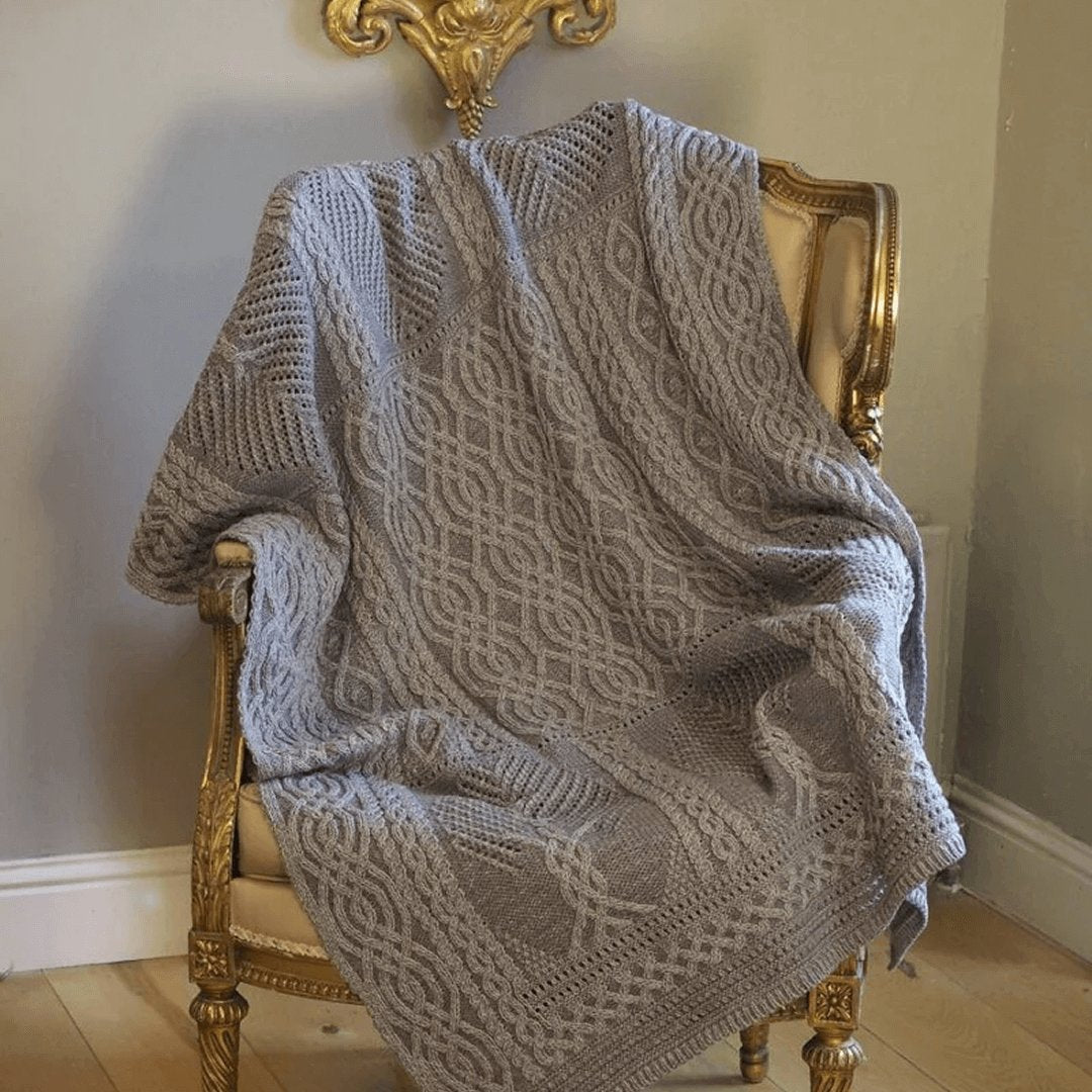 Add a little luxury to your home and browse our selection of Irish knitted blankets.
