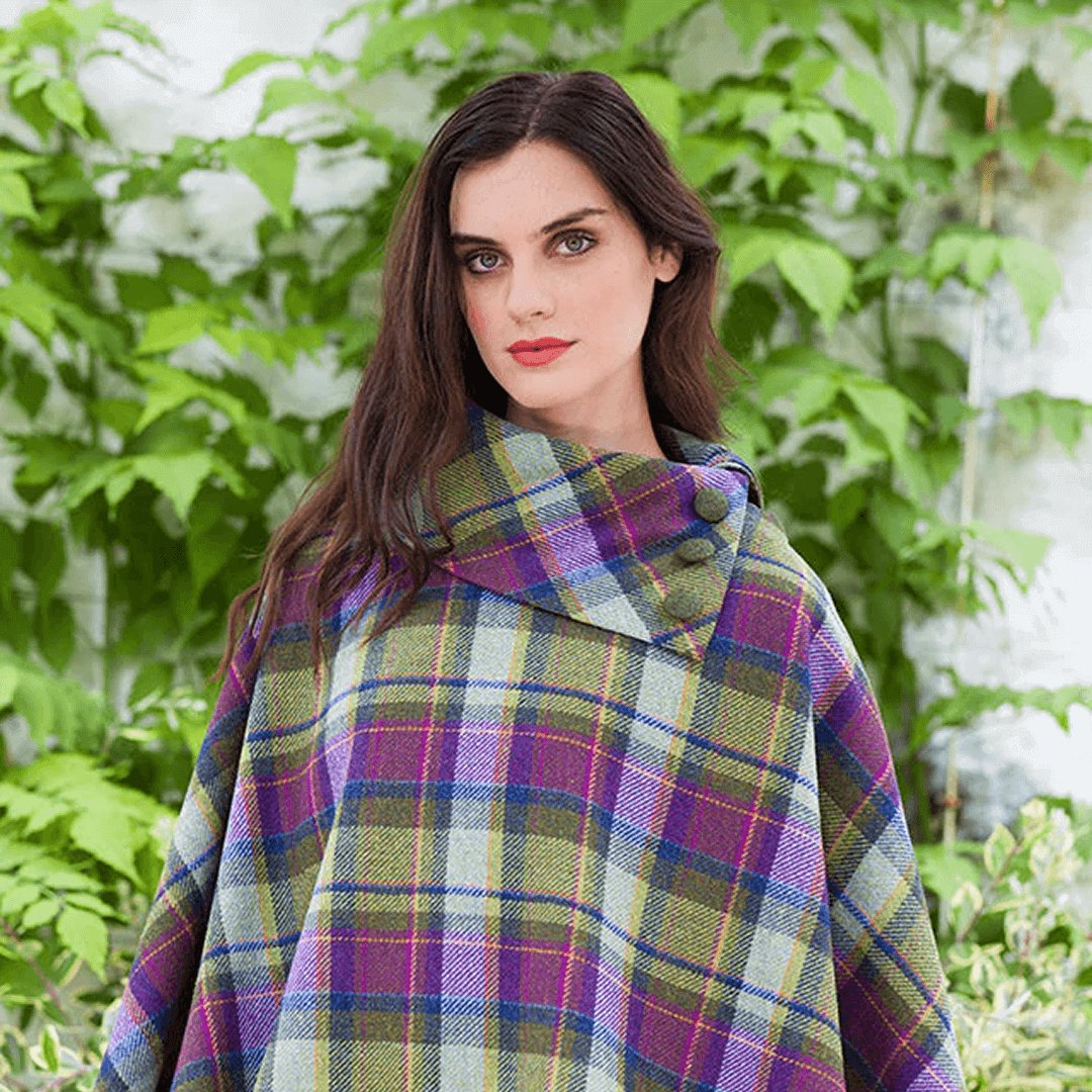 Our classic style Mucros Weavers Poncho is made from 100% wool