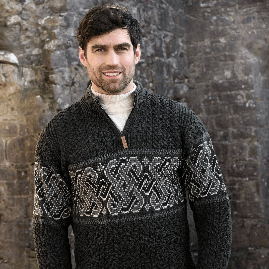 Aran Knitwear and Aran Sweaters are traditionally made from undyed cream yarn made from sheep’s wool.