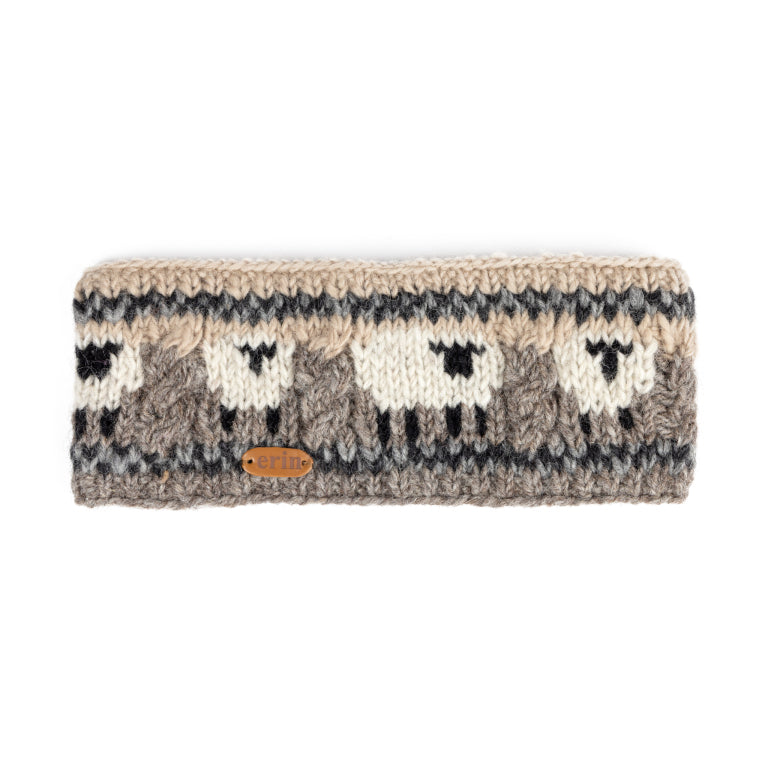 Aran Cable Sheep Headband