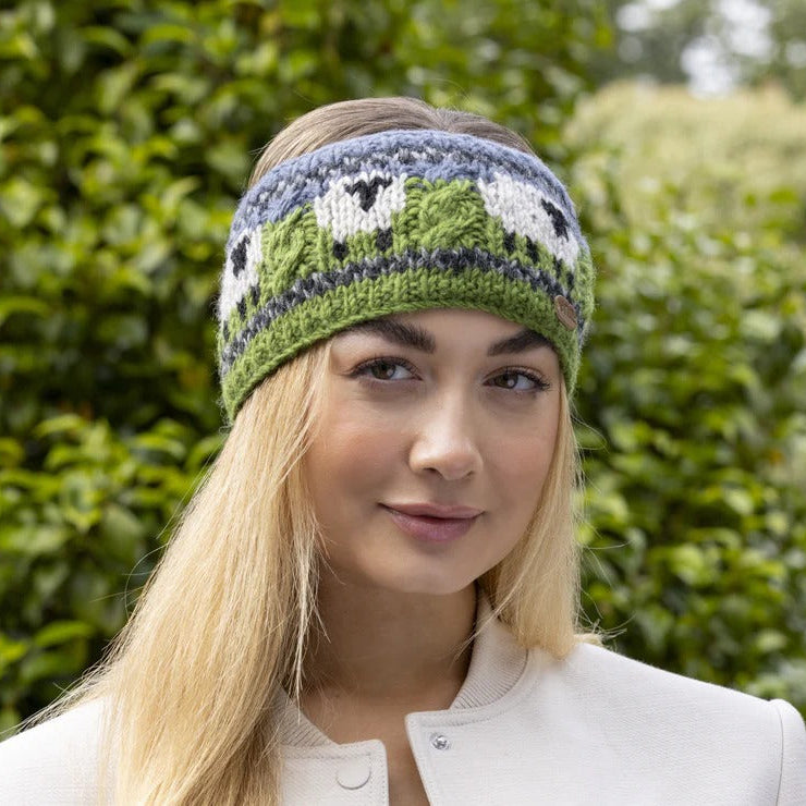 Aran Cable Sheep Headband