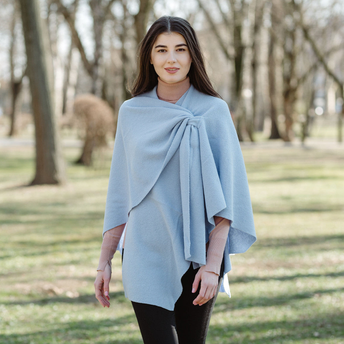 Lambswool Draped Shawl