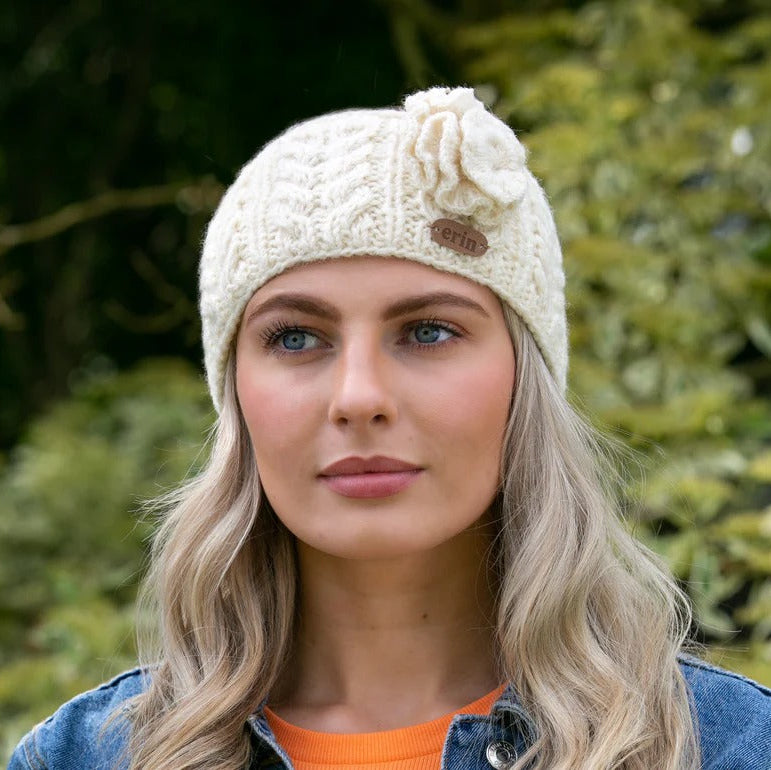 Aran Cable Headband | Irish Wool Hats | Erin Giftstore