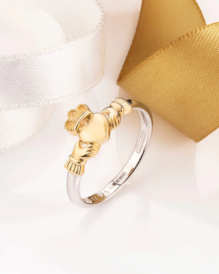 Gold & Silver Claddagh Ring