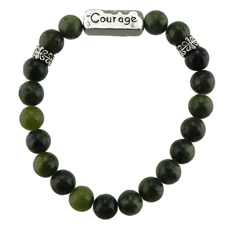 CONNEMARA MARBLE COURAGE MESSAGE BRACELET