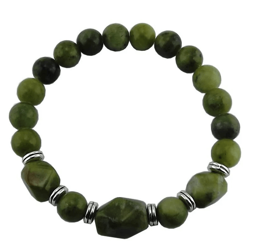 CONNEMARA MARBLE OVAL CUT SHAPED STRETCH BRACELET