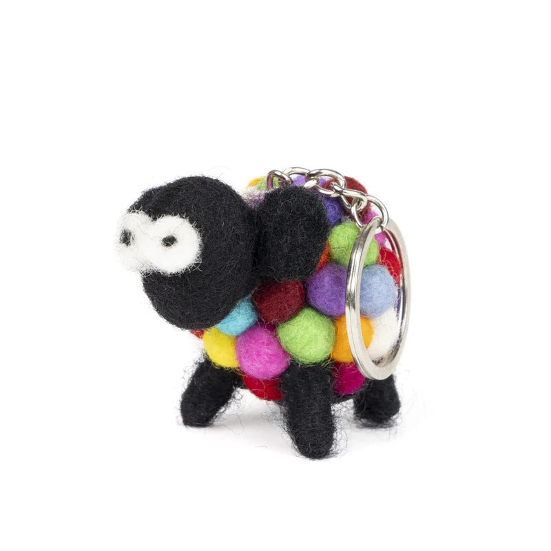 felt-wool-standing-multicolour-sheep-keyring
