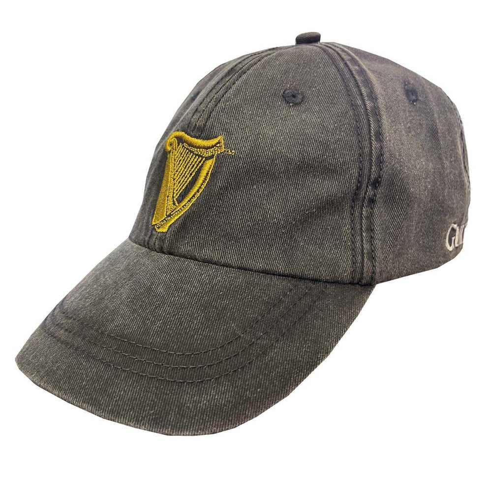 Guinness Harp Baseball Cap Washed Black