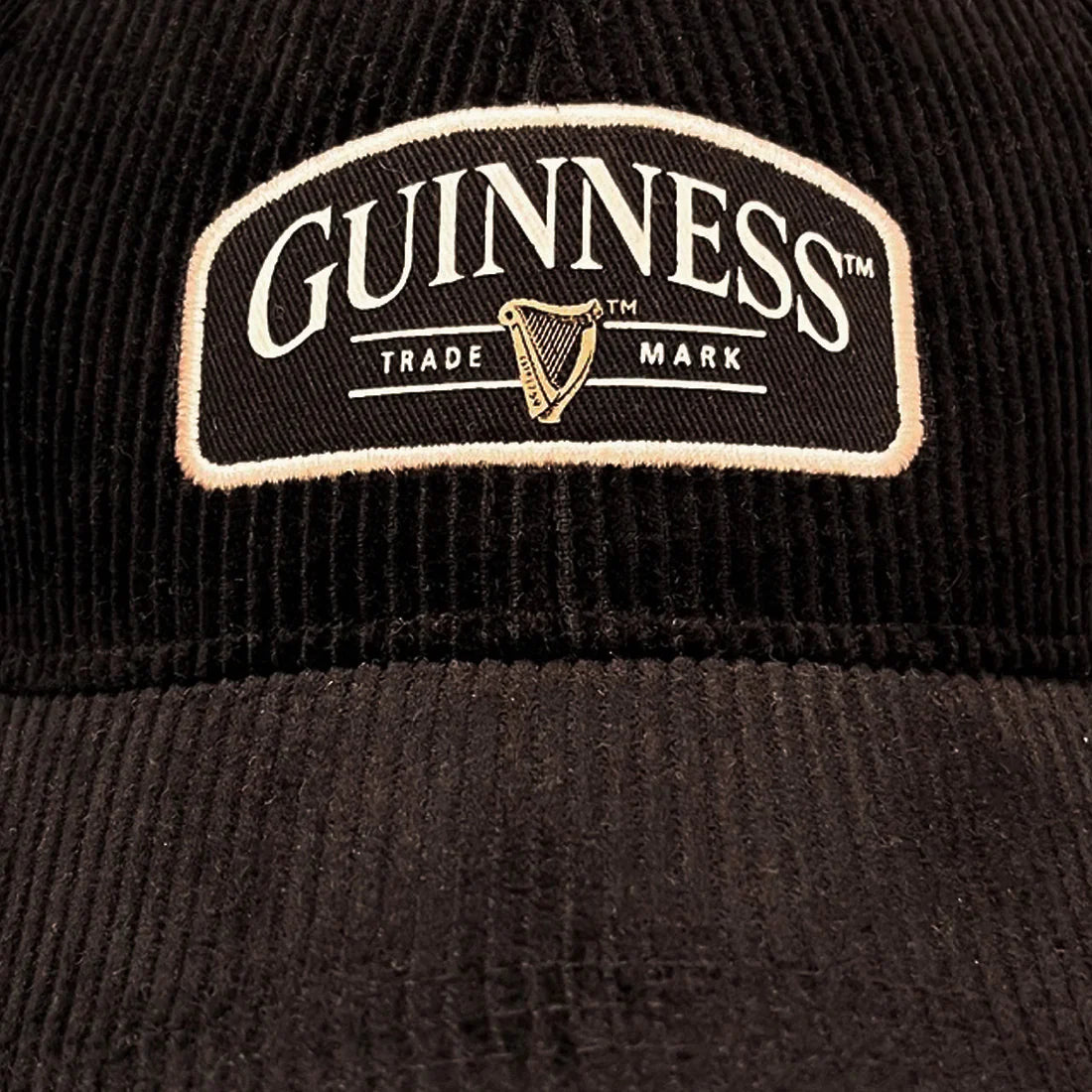 Guinness Black Trademark Cord Baseball Cap