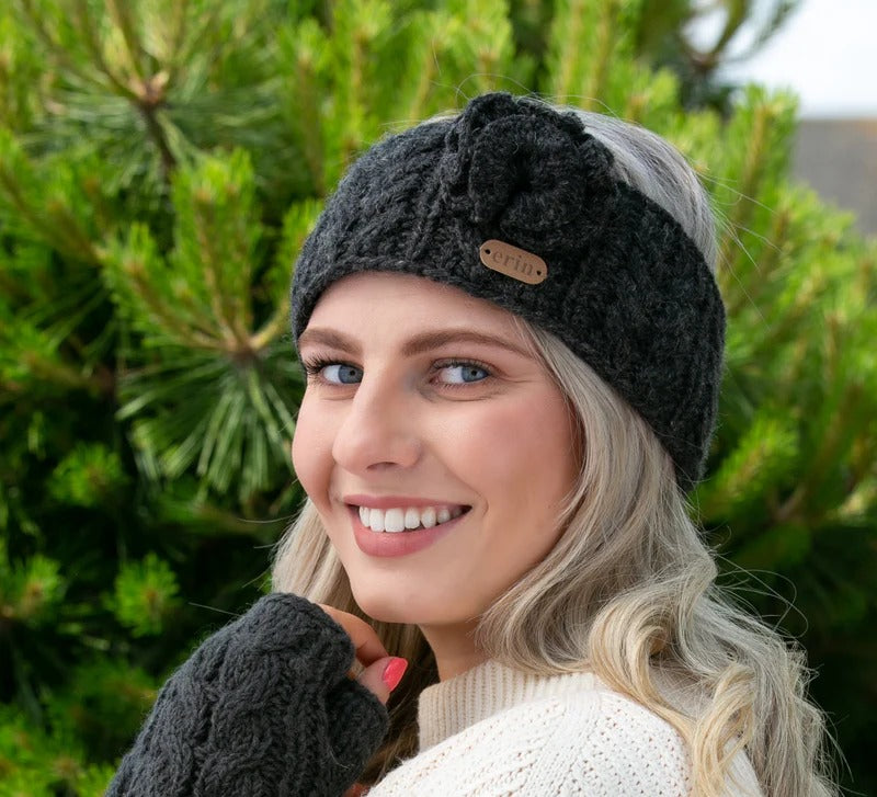 Aran Cable Headband | Irish Wool Hats | Erin Giftstore