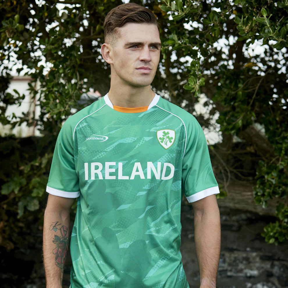 Unisex Ireland Sublimated Performance Top With Shamrock Crest Design