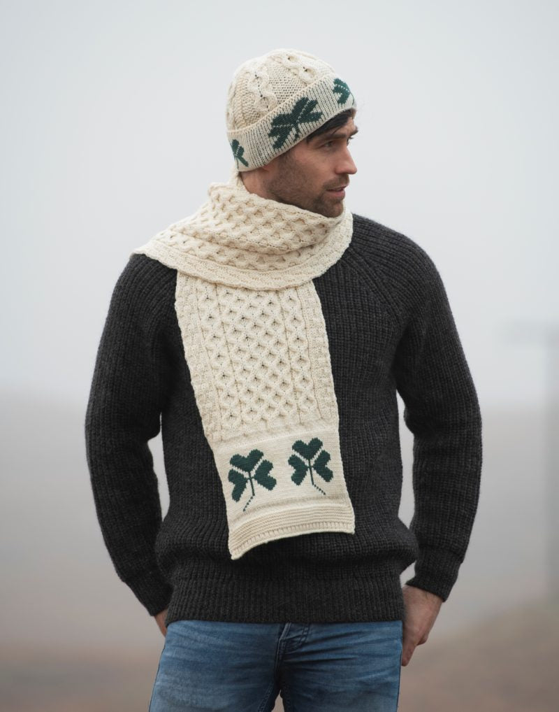 SHAMROCK MERINO WOOL SCARF