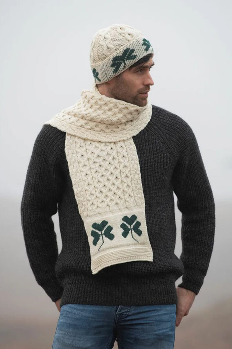 SHAMROCK MERINO WOOL SCARF