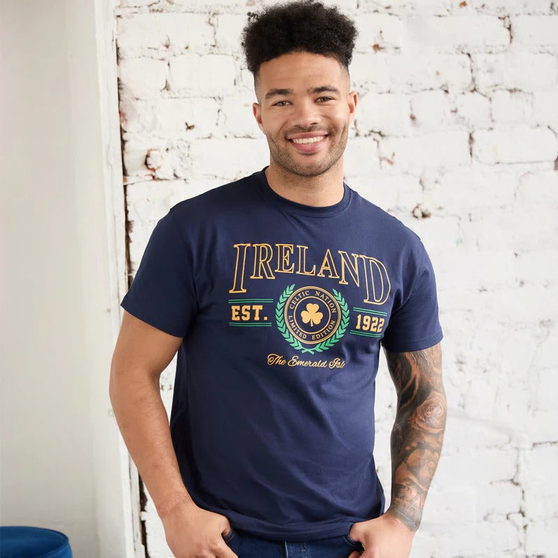 Unisex Ireland Navy T-Shirt