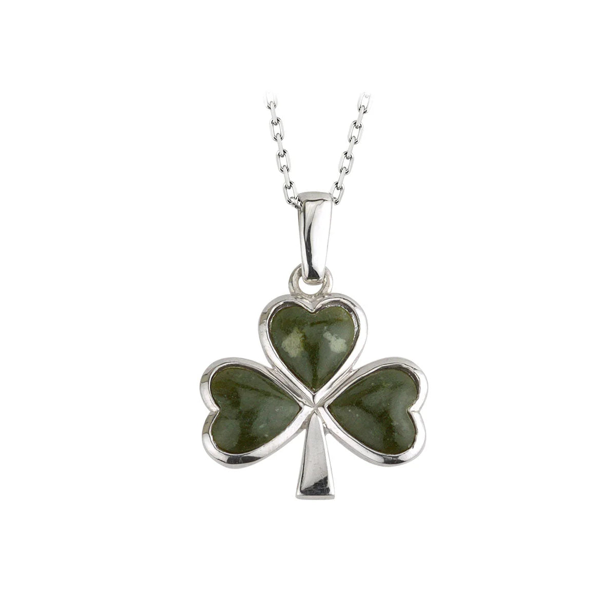 Connemara Marble Shamrock Pendant