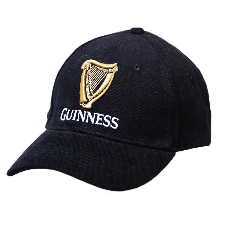 Guinness Baseball Cap With Official Logo Black