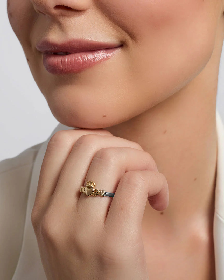 Gold & Silver Claddagh Ring