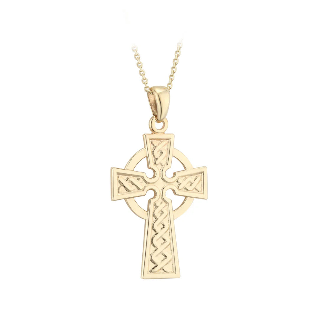 Gold Celtic Cross Necklace