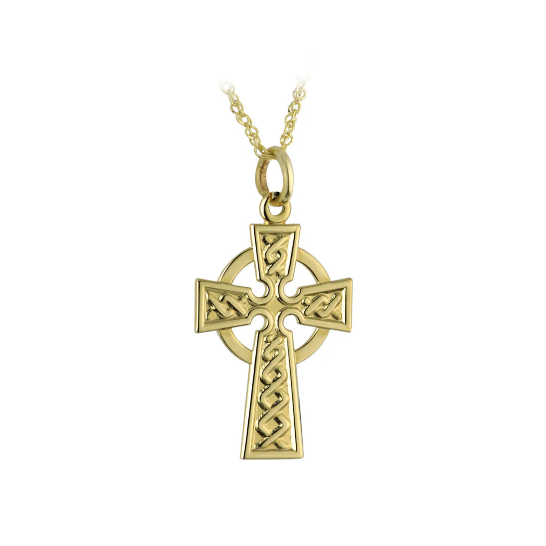 Gold Small Celtic Cross Pendant