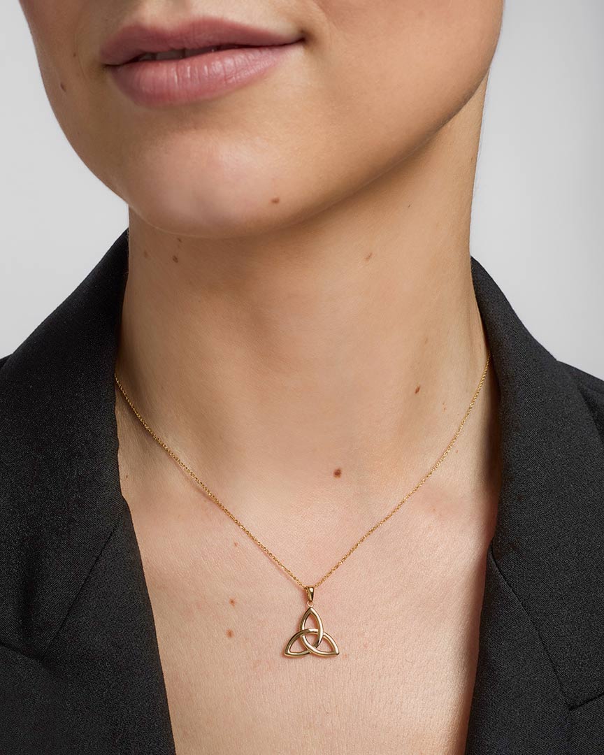 14K Gold Trinity Knot Pendant