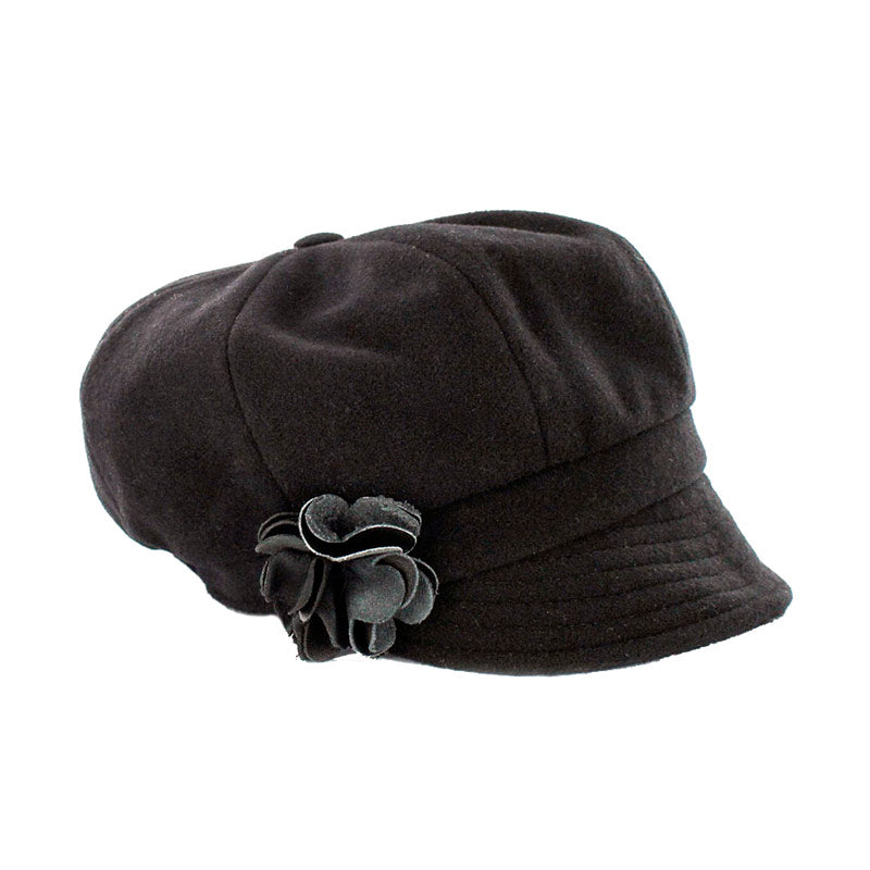 Mucros Weavers Newsboy Hat Black