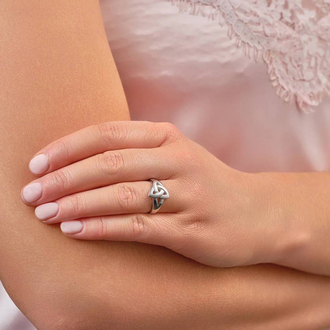 Silver Trinity Knot Ring
